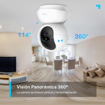Tapo C210(2-Pack) - Cámara IP WiFi 360° Cámara de Vigilancia 2K (3MP),Visión Nocturna Admite Tarjeta SD hasta 512 GB, Detección