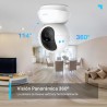 Tapo C210(2-Pack) - Cámara IP WiFi 360° Cámara de Vigilancia 2K (3MP),Visión Nocturna Admite Tarjeta SD hasta 512 GB, Detección
