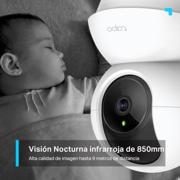 Tapo C210(2-Pack) - Cámara IP WiFi 360° Cámara de Vigilancia 2K (3MP),Visión Nocturna Admite Tarjeta SD hasta 512 GB, Detección