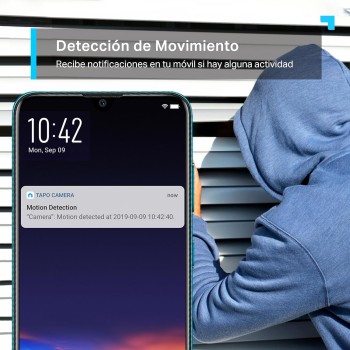 Tapo C210(2-Pack) - Cámara IP WiFi 360° Cámara de Vigilancia 2K (3MP),Visión Nocturna Admite Tarjeta SD hasta 512 GB, Detección