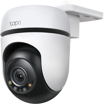 Tapo C51A - Cámara de vigilancia Wi-Fi para Exteriores 360°, visión Nocturna a Todo Color 2k (3 MP), detección Personas con IA