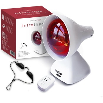 Boston Tech WE122 Lámpara de infrarrojos sobremesa fisioterapia dispositivo Termico potencia 200W alivio dolores y tensiones
