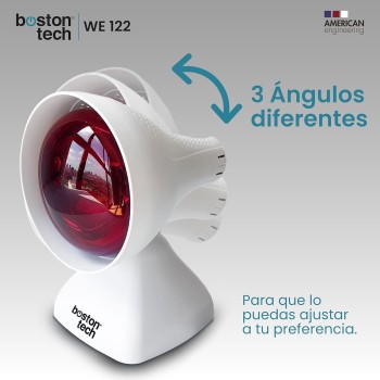 Boston Tech WE122 Lámpara de infrarrojos sobremesa fisioterapia dispositivo Termico potencia 200W alivio dolores y tensiones