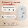Lámpara Luz Roja,Lámpara Infrarrojos 660nm y 850nm,Lámpara de Luz Roja de 200 LED con Temporizador,luz Infrarroja para Rostro,