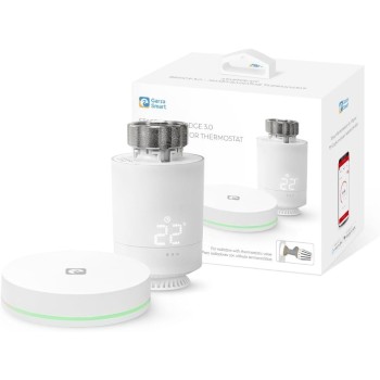 Garza Smart - Termostato Inalámbrico Wifi Inteligente para caldera y calefacción, programable, pantalla táctil, Wifi 2.4GHz,