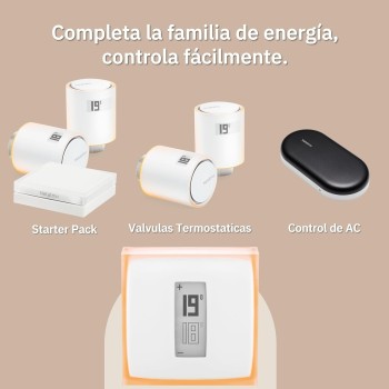 Netatmo Termostato Inteligente y Conectado de Ahorro de energía, WiFi, controla la calefacción de Forma remota Mediante la