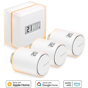 Netatmo Termostato Inteligente y Conectado de Ahorro de energía, WiFi, controla la calefacción de Forma remota Mediante la