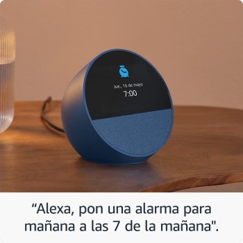 Amazon Echo Spot (última generación) | Despertador inteligente con sonido de calidad y Alexa | Blanco