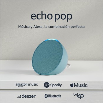 Echo Pop (Última generación) | Altavoz inteligente Bluetooth con Alexa de sonido potente y compacto | Antracita