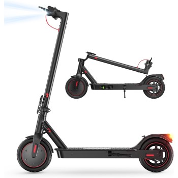 iScooter 8.5" Patinete Electrico Plegable para Adolescentes Y Adultos, 350W Motor, Autonomía 30KM, MAX 25 KM/H, 187.2WH Batería,