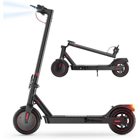 iScooter 8.5" Patinete Electrico Plegable para Adolescentes Y Adultos, 350W Motor, Autonomía 30KM, MAX 25 KM/H, 187.2WH Batería,