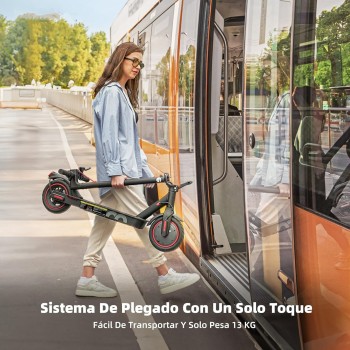 iScooter 8.5" Patinete Electrico Plegable para Adolescentes Y Adultos, 350W Motor, Autonomía 30KM, MAX 25 KM/H, 187.2WH Batería,