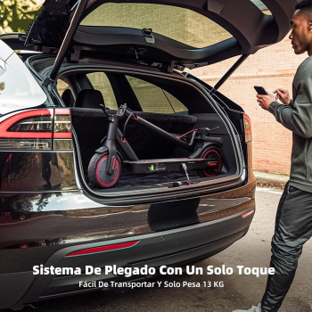 iScooter 8.5" Patinete Electrico Plegable para Adolescentes Y Adultos, 350W Motor, Autonomía 30KM, MAX 25 KM/H, 187.2WH Batería,