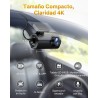 Cámara de Coche WiFi GKU Dashcam UHD 4K 2160P con Tarjeta 64G, Super Visión Nocturna, WDR, Diseño Ultra-Compacto, Gran Angular