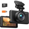 iZEEKER 2.5K Dashcam, Dash CAM Coche 1440P con Tarjeta SD de 32 GB, Camara Coche Grabadora, Pantalla IPS de 3", Visión Nocturna,