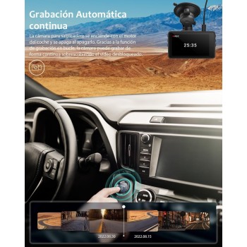 iZEEKER 2.5K Dashcam, Dash CAM Coche 1440P con Tarjeta SD de 32 GB, Camara Coche Grabadora, Pantalla IPS de 3", Visión Nocturna,