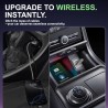 Adaptador CarPlay Inalámbrico – Adaptador Android Auto Inalámbrico, Wi-Fi 5,8GHz Plug & Play, Mini y Estable, iOS 10+/Android