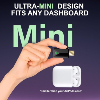 Adaptador CarPlay Inalámbrico – Adaptador Android Auto Inalámbrico, Wi-Fi 5,8GHz Plug & Play, Mini y Estable, iOS 10+/Android