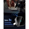 H3 Adaptador CarPlay Inalámbrico para iPhone - Convertidor de Cableado a Inalámbrico, Plug and Play USB-A/Type-C, Compatible con