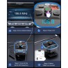 LENCENT Transmisor FM Bluetooth para Coche, Manos Libres Inalámbrico Reproductor MP3 Coche, Adaptador de Radio con Dual USB