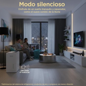 COMFEE' Deshumidificador de Humedad 16L Silencioso | WiFi/App, Modo Secado de Ropa y Auto Antihumedad, Purificador Eléctrico