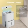 COMFEE' Deshumidificador de Humedad 16L Silencioso | WiFi/App, Modo Secado de Ropa y Auto Antihumedad, Purificador Eléctrico