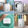 COMFEE' Deshumidificador de Humedad 16L Silencioso | WiFi/App, Modo Secado de Ropa y Auto Antihumedad, Purificador Eléctrico