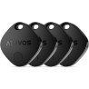 ATUVOS Air Tag Smart Tracker 2 Pack Negro, Buscador de Objetos Bluetooth Funciona con Buscar Apple (Sólo iOS, Android no