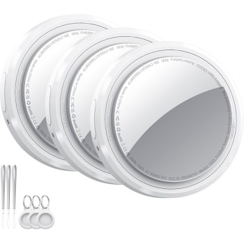 Air Tracker Tags 4 Pack, Buscador de Objetos Bluetooth Funciona con Buscar Apple (sólo iOS), Localizador Bluetooth, Rastreador