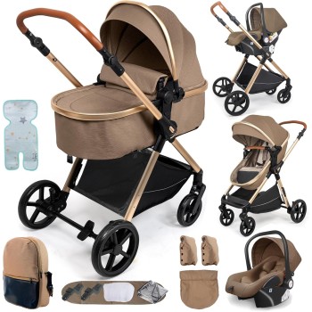 Eléctrico Inteligente Carrito Bebe, Multifuncional Carro Bebe, Cochecito Bebes con Cojín de Asiento Extraíble, Carros Para Bebe