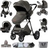 Eléctrico Inteligente Carrito Bebe, Multifuncional Carro Bebe, Cochecito Bebes con Cojín de Asiento Extraíble, Carros Para Bebe
