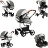 Eléctrico Inteligente Carrito Bebe, Multifuncional Carro Bebe, Cochecito Bebes con Cojín de Asiento Extraíble, Carros Para Bebe