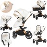 Eléctrico Inteligente Carrito Bebe, Multifuncional Carro Bebe, Cochecito Bebes con Cojín de Asiento Extraíble, Carros Para Bebe