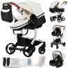 Eléctrico Inteligente Carrito Bebe, Multifuncional Carro Bebe, Cochecito Bebes con Cojín de Asiento Extraíble, Carros Para Bebe