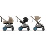 CYBEX Cochecito dorado e-GAZELLE S, máx. 22 kg (modo individual) / 2x 22 kg (modo dúo), sistema todo en 1 con accionamiento