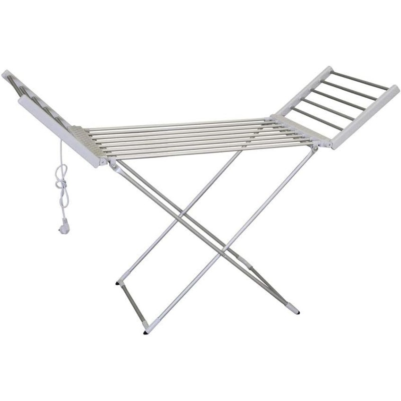 Cofan Tendedero Extensible Eléctrico | 220W | Modelo Sahara | Fabricado en Aluminio | Medidas: 148 x 52 x 108 cm