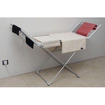 Cofan Tendedero Extensible Eléctrico | 220W | Modelo Sahara | Fabricado en Aluminio | Medidas: 148 x 52 x 108 cm