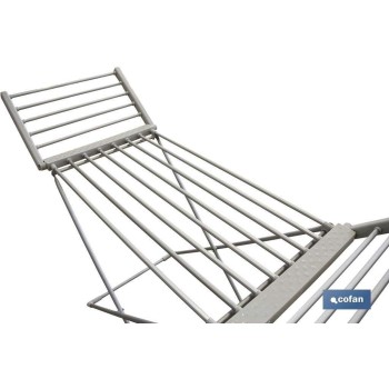 Cofan Tendedero Extensible Eléctrico | 220W | Modelo Sahara | Fabricado en Aluminio | Medidas: 148 x 52 x 108 cm