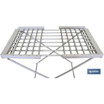 Cofan Tendedero Extensible Eléctrico | 220W | Modelo Sahara | Fabricado en Aluminio | Medidas: 148 x 52 x 108 cm