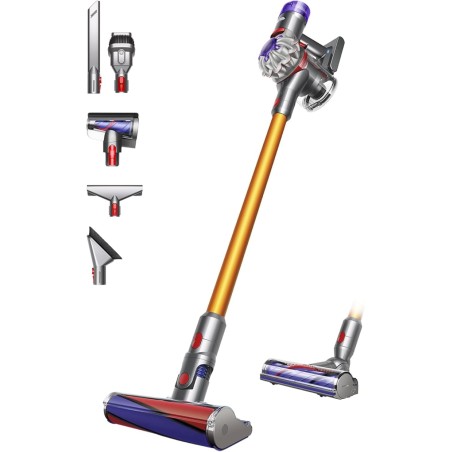 Dyson V8 Absolute™ Aspiradora sin Cable – 115 AW, 40 min de autonomía, Cepillo Motorbar con tecnología antienredos, Cepillo con