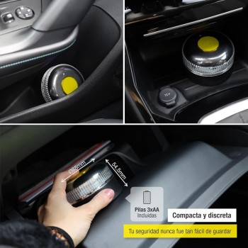 Baliza V16 Homologada DGT 2026 Geolocalización GPS | Luz Emergencia LED 360º 1 km | Conectada con DGT 3.0 en 100 seg. | Sin APPS