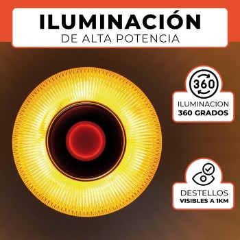 Luz de Emergencia V16 con Geolocalización Homologada y Conectada con la DGT 3.0 SIM Incorporada con Plan de Datos Incluido