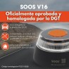 SOOS Luz Emergencia Coche Homologado DGT, con SIM y Datos Pagados hasta 2038, Baliza v16 Homologada dgt con Geolocalizador,