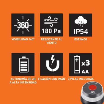 Pack 2 - Baliza V16 Homologada, Conectada con DGT 3.0 Y Geolocalizada, Luz de Emergencia Obligatoria en Enero 2026, con SIM