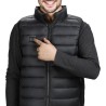 Loowoko Chaleco calefactable hombre con bateria 10000mah, chaqueta calefactable sin mangas ligera, 3 niveles de calor + 4 zonas,