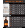 Chaleco Calefactable Hombre Mujer con Batería 20000mAh Chaqueta Calefactable con 15 Zonas de Calor y 3 Niveles Ajustables