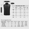 Chaleco Calefactable Hombre/Mujer, Ropa Calefactable USB, Chaquetas con Calefaccion Moto, Eléctrico Chaleco Calefactor