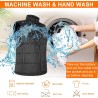 Amiable Chaleco Calefactable Hombre, Chaqueta Calefactable Hombre con 15 Zonas, Chaleco Termico Electrico con batería recargable