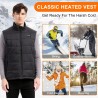 Amiable Chaleco Calefactable Hombre, Chaqueta Calefactable Hombre con 15 Zonas, Chaleco Termico Electrico con batería recargable