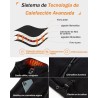 Chaleco Calefactable de Forro Polar para Mujer con Batería 7.4V 12000mAh, 8 Zonas de Calefacción, Chaleco Calefactable con 3